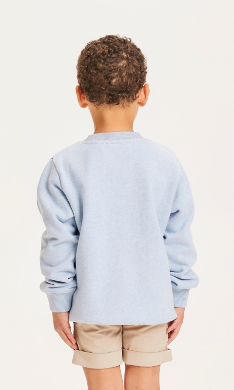 Knowledge Cotton Sweatshirt - hellblau melange